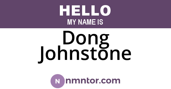 Dong Johnstone