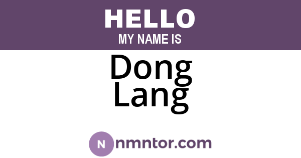 Dong Lang