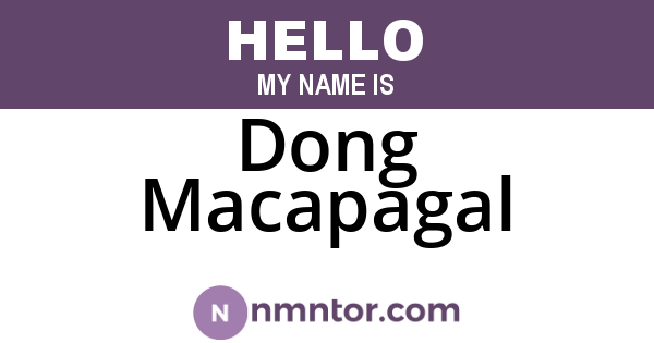 Dong Macapagal