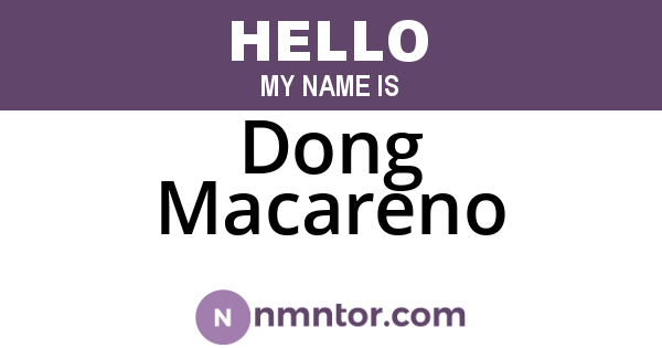 Dong Macareno