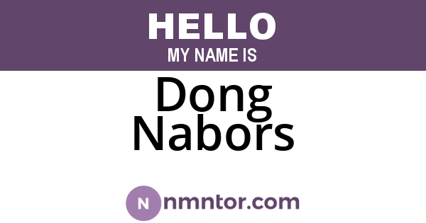 Dong Nabors