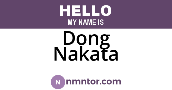 Dong Nakata