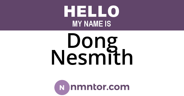 Dong Nesmith
