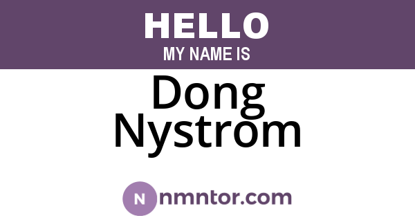Dong Nystrom