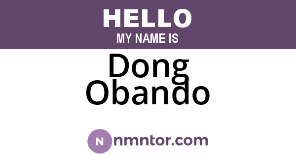 Dong Obando