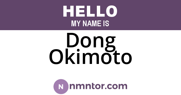 Dong Okimoto