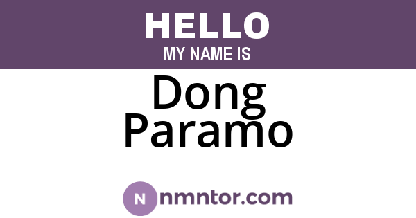Dong Paramo