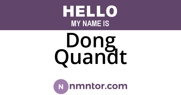 Dong Quandt