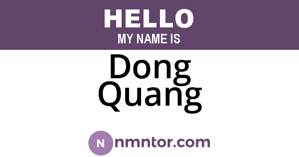 Dong Quang