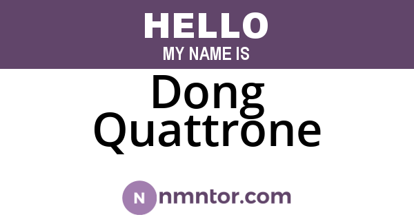 Dong Quattrone