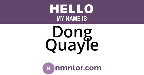 Dong Quayle