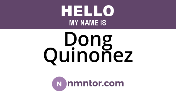 Dong Quinonez
