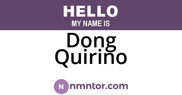 Dong Quirino