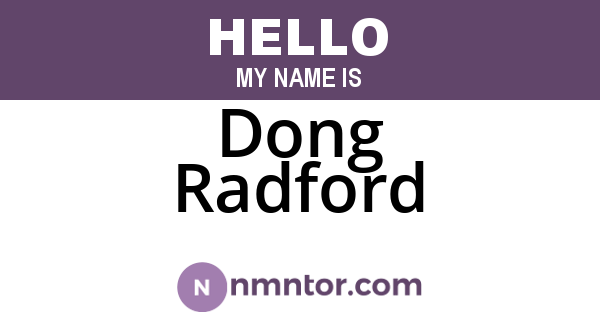 Dong Radford