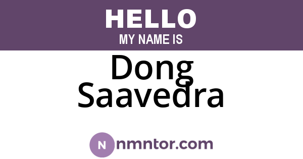 Dong Saavedra