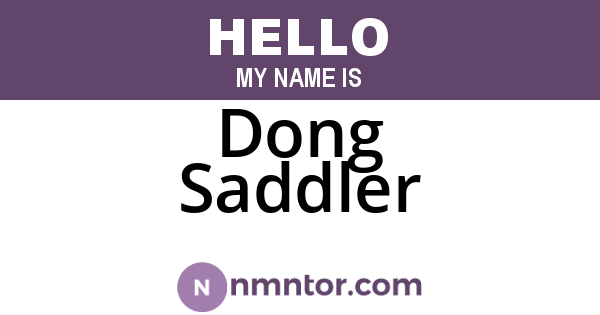 Dong Saddler