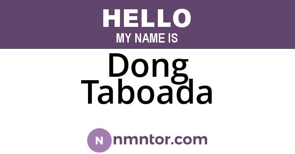 Dong Taboada