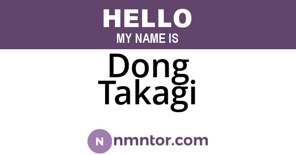 Dong Takagi