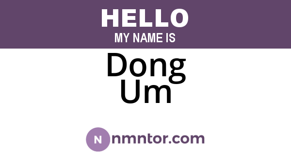 Dong Um