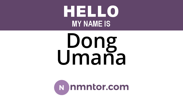 Dong Umana
