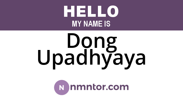 Dong Upadhyaya