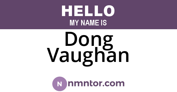 Dong Vaughan