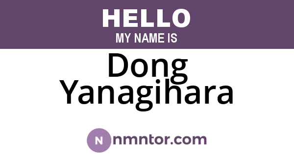 Dong Yanagihara