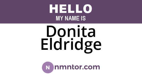 Donita Eldridge