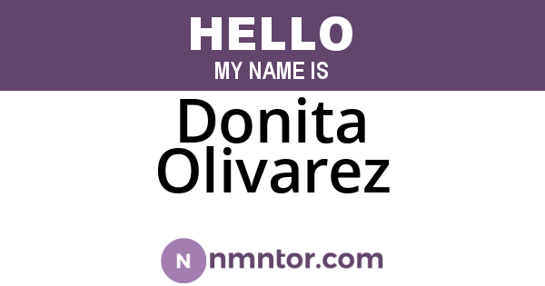 Donita Olivarez