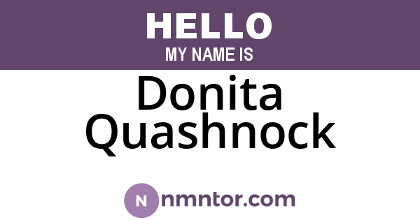 Donita Quashnock