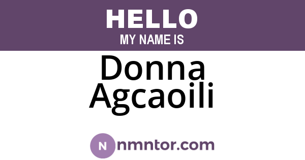 Donna Agcaoili