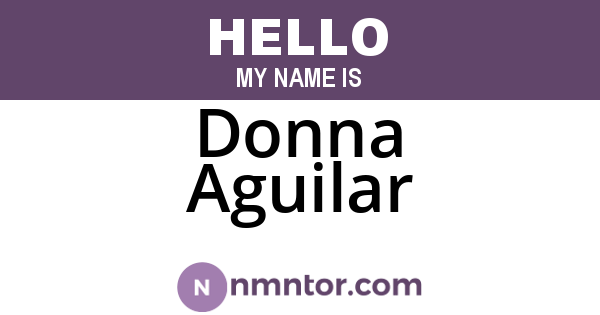 Donna Aguilar