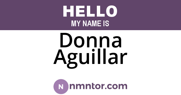 Donna Aguillar