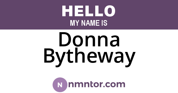 Donna Bytheway