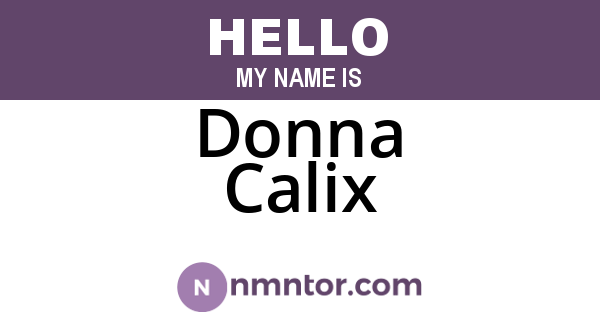 Donna Calix