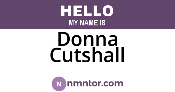 Donna Cutshall