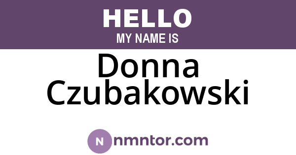 Donna Czubakowski
