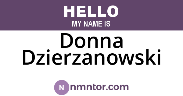 Donna Dzierzanowski