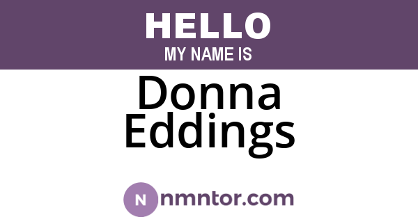 Donna Eddings