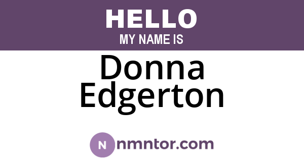 Donna Edgerton