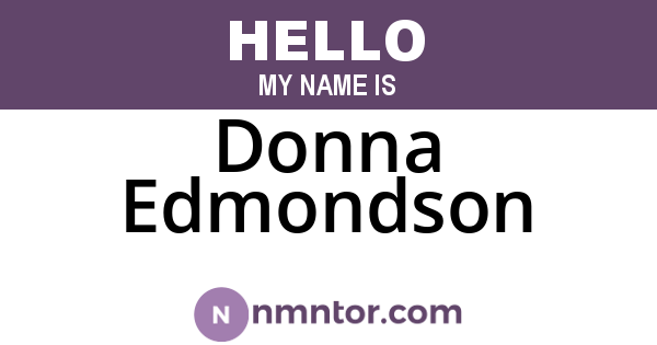 Donna Edmondson