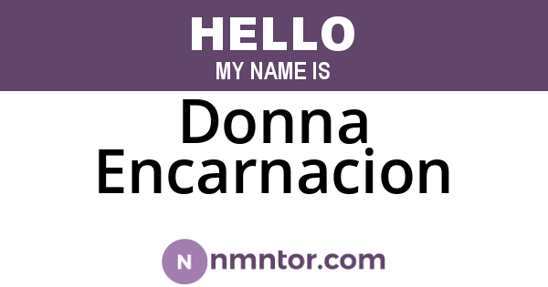Donna Encarnacion