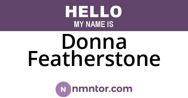 Donna Featherstone