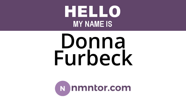 Donna Furbeck