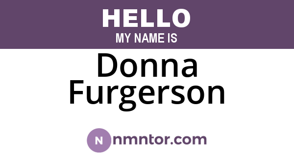 Donna Furgerson