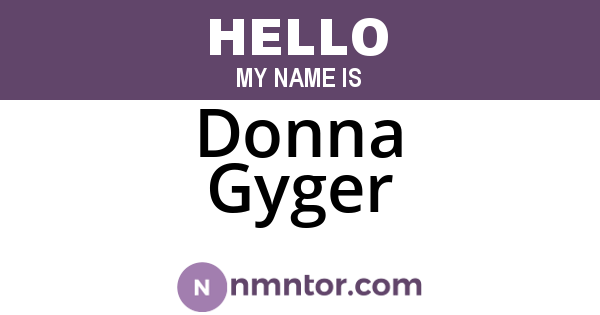 Donna Gyger