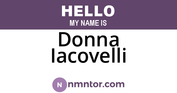 Donna Iacovelli