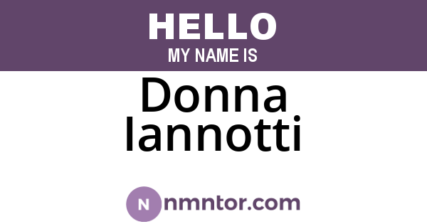 Donna Iannotti
