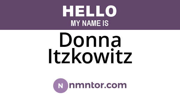 Donna Itzkowitz