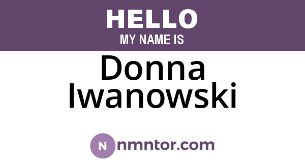 Donna Iwanowski